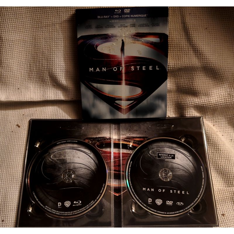 Man of Steel - Snyder Crowe Costner Film Coffret Blu-ray + DVD VF 2013