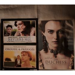 Keira Knightley Pack 3 Films DVD VF Orgueil et préjugés + Reviens-moi The duchess