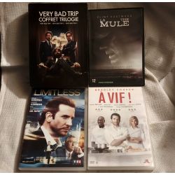 Bradley Cooper Pack 3 Films DVD VF Very bad trip Coffret trilogie Limitless La mule A vif