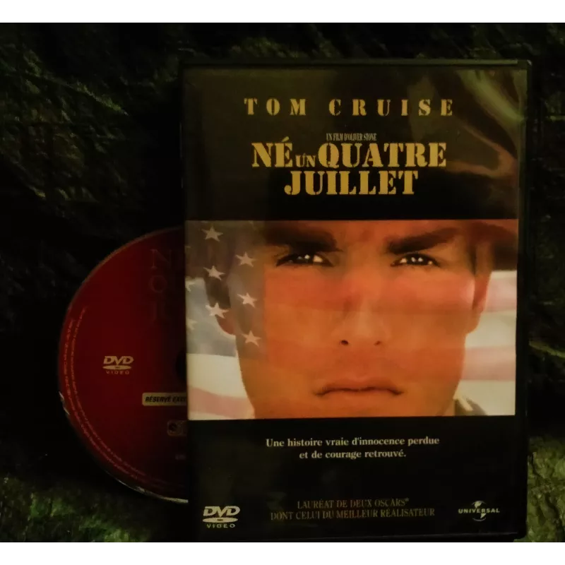 Né un 4 Juillet - Oliver Stone - Tom Cruise - Willem Dafoe  Film DVD 1989