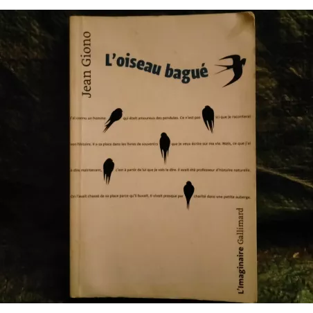 L'oiseau bagué - Jean Giono Livre