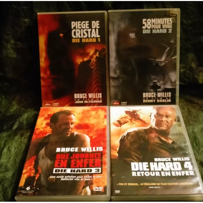 DVD Die Hard Pack 4 Films Willis Samuel Jackson Irons