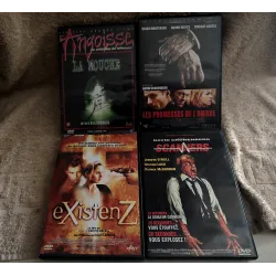 Pack 4 Films DVD David Cronenberg La mouche Scanners ExistenZ Les promesses de l'ombre