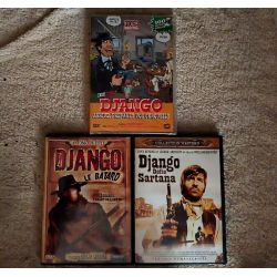 Django Pack 3 Films DVD VF Django le bâtard Django défie Sartana Django arrive, préparez vos cercueils